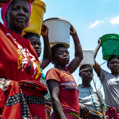 Villagers affected by toxic pollution from a Vedanta-owned copper mine in Zambia.